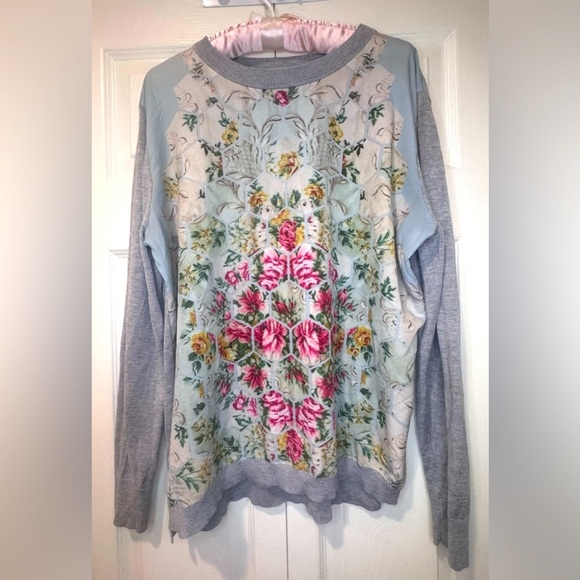 Ted Baker Fareeda Woven Front Knit Sweater Size 4. GUC - Picture 2 of 8